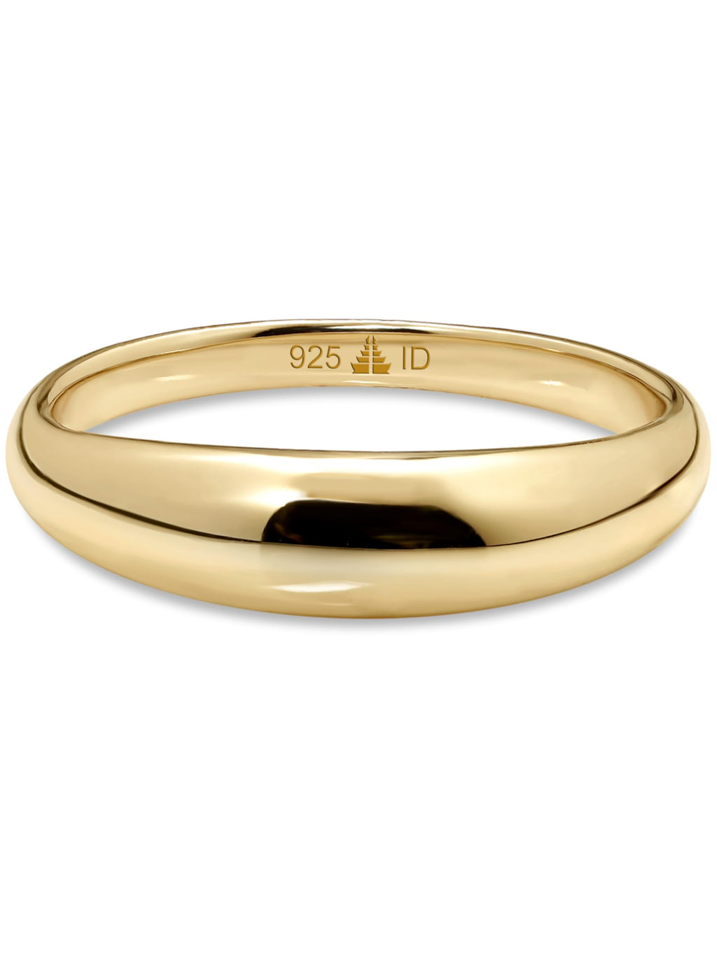 DEVATA Gold or Rhodium Plated Sterling Silver 925 – Eternity, Band Ring for Women – Heart, Knot, Clover, Infinity, Mariner, Cable, Curb, Cuban, Figaro, Daisy, Rope, Ribbed, Dome