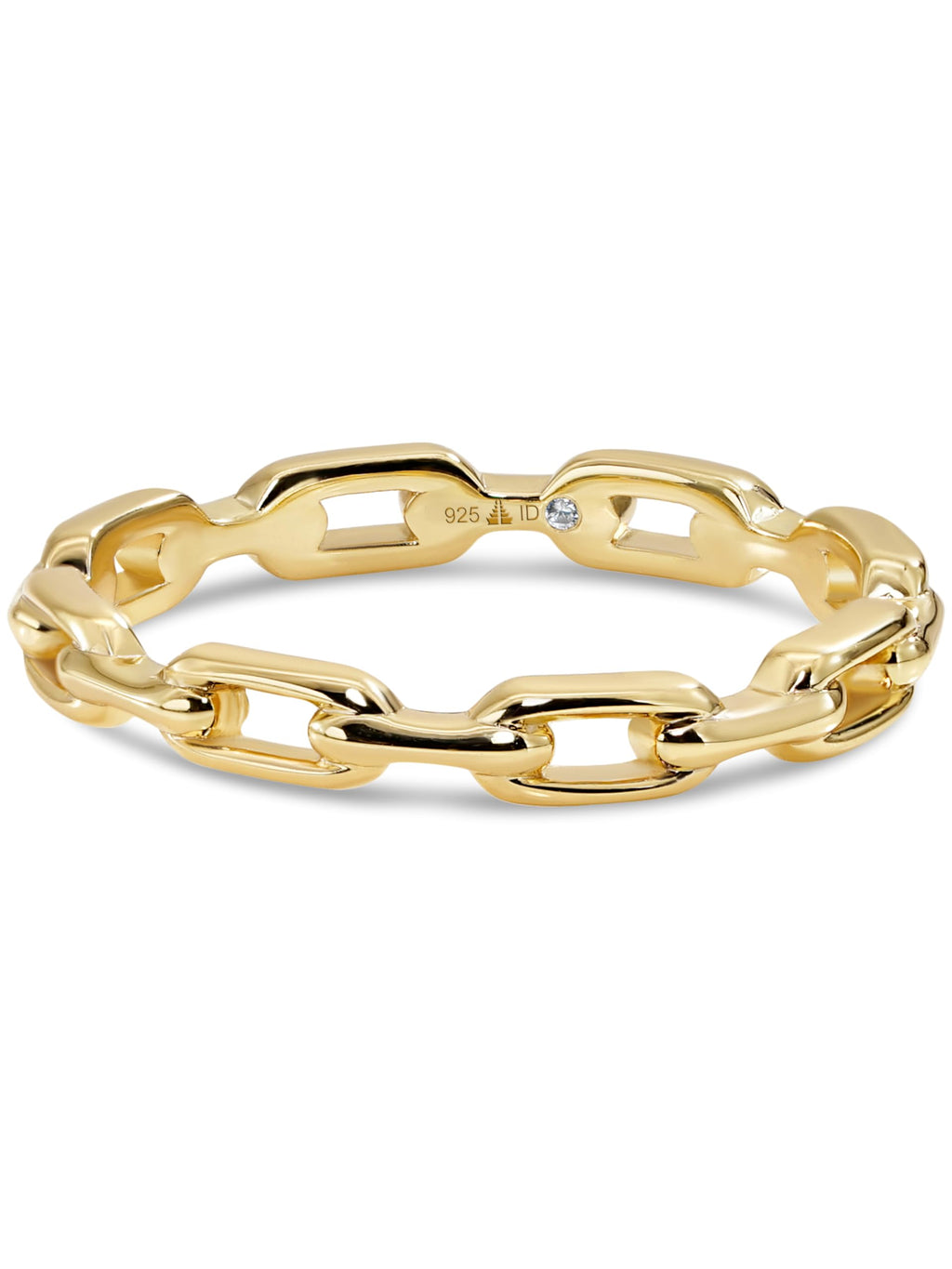 DEVATA Gold or Rhodium Plated Sterling Silver 925 – Eternity, Band Ring for Women – Heart, Knot, Clover, Infinity, Mariner, Cable, Curb, Cuban, Figaro, Daisy, Rope, Ribbed, Dome