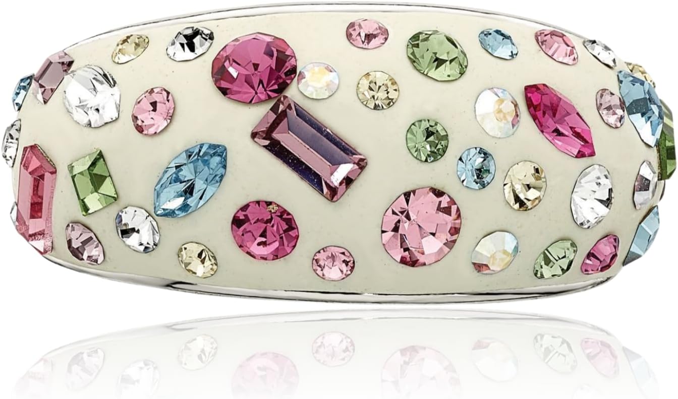 IceCarats 925 Sterling Silver Rhinestone Crystals Multi-color White Cocktail Statement Ring