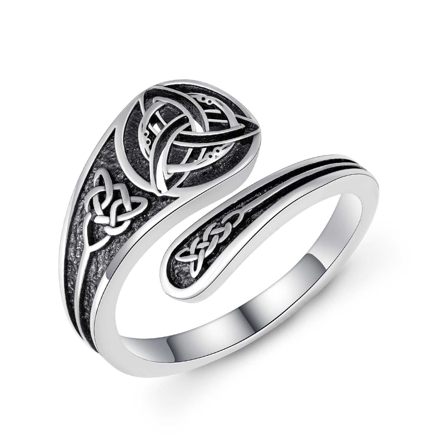 Faith/Moon Phase/Celtic/Phoenix Spoon Ring 925 Sterling Silver Thumb Ring Jewelry Girl Woman Birthday Gift