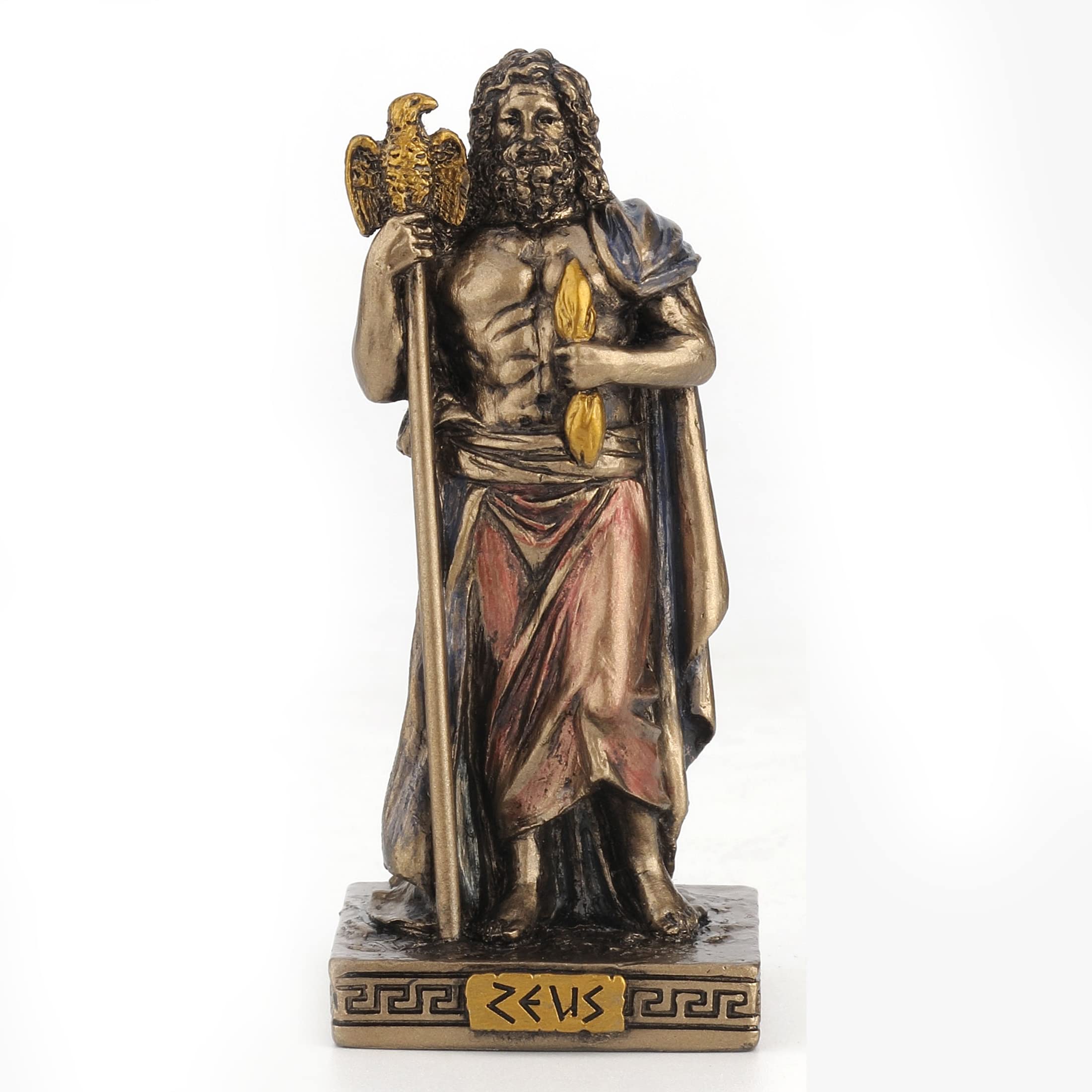 Veronese Design 3 3/8 Inch Greek God Apollo Resin Hand Painted Bronze Finish Miniature Figurine